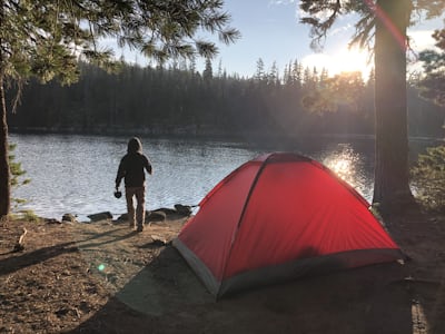 Solo camper first adventure - solo camping alone for the first time