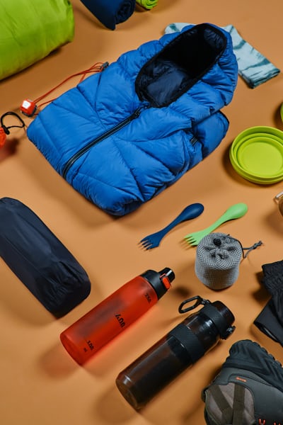 Budget camping gear setup - solo camping gear on a budget